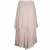Underground Athens silk asymmetrical elastic waist ruffled midi skirt